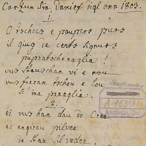 A la sava d'in temp nov (1750-1850)